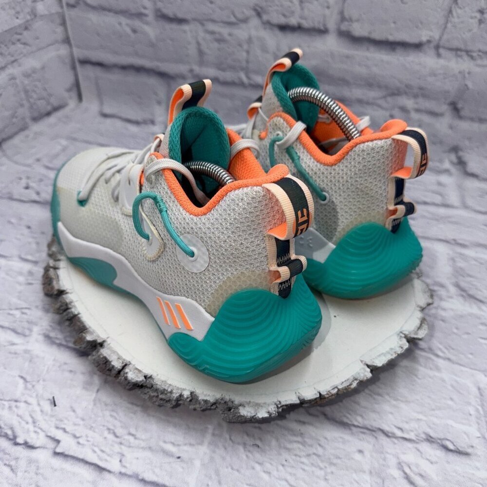 Adidas Harden Stepback 3 Shoes Men Sz 5 Wmn Sz 7 The Bahamas Bounce Mint Coral - Picture 4 of 12